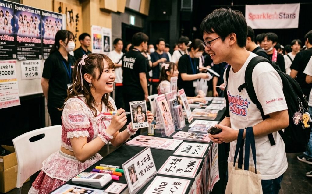 デビューライブでは、ライブだけではなくチェキ会や特典会も同時に開催しましょう